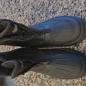 Men's Black Waterproof Snow Boots